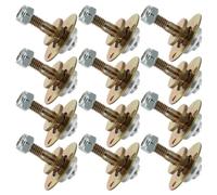 FRCOLOR Roulement de Chaise Berçante M8x55mm en Fer, Lot de 12 Pièces | Ferrure Métallique Dorée, Installation Simple, Mouvement Fluide, pour Meubles et Sièges de Salon