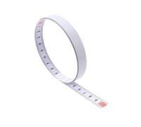 FRCOLOR Ruban Adhésif en Acier Blanc Auto-adhésif Règle Métrique Graduée 0,1-100mm pour Table de Défonceuse et Comptoirs de Menuiserie