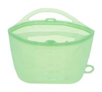 FRCOLOR Sachets de Vapeur pour Biberons Réutilisables en Silicone 1200ml, Paquet Alimentaire Isotherme Vert Clair pour Micro-ondes et Conservation