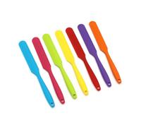 FRCOLOR Spatule en Silicone Alimentaire Intégrale Poignée Confortable et Légère, Racloir à Gâteau Cuisine Mélange de Pâte en Silicone Orange