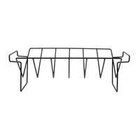 FRCOLOR Support de Barbecue Portable en Fer Noir, Forme V, pour Grillades | Grille de Camping Au-dessus du Feu, Cuisson Extérieure, Maintien Sécurisé