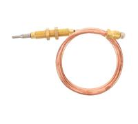 FRCOLOR Thermocouple pour Foyer à gaz, thermocouple de Barbecue 24 Pouces, | Haute précision, écrou et embout pour réchaud de barbecue extérieur.