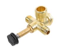 FRCOLOR Valve Pneumatique à 4 Voies Accessoire pour Maintenance Quotidienne et Remplacement en Alliage de Zinc Hpb59-1 Bords Arrondis Bien Polis pour Compresseur Air