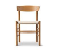 Fredericia Furniture Chaise J39 Hêtre verni vintage-canvas naturel