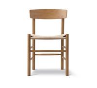 Fredericia Furniture Chaise J39 Vintage laqué-tressé naturel