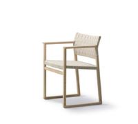 Fredericia Furniture Fauteuil BM62 Tressage naturel-pied en chêne laqué