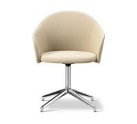Fredericia Furniture Fauteuil Gomo Armchair pivotant à 4 branches Mylla 811-aluminium poli