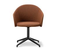 Fredericia Furniture Fauteuil Gomo Armchair pivotant à 4 branches Myr 362-noir