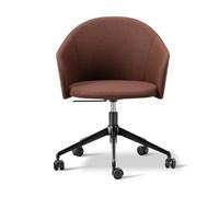 Fredericia Furniture Fauteuil Gomo Armchair pivotant à 5 branches Blazer CUZ4D Dunalk-noir