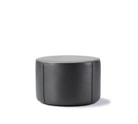 Fredericia Furniture Pouf Mono Cuir Omni 301 noir-Ø55 cm