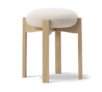 Fredericia Furniture Tabouret Pioneer bas Hallingdal 200-chêne laqué