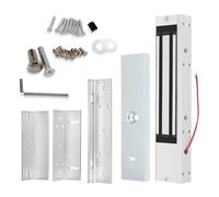 Fredorlokk Verrou électromagnétique pour porte simple 280 kg avec support de montage ZL DC 12 V Serrure magnétique NC pour systèmes de contrôle d'accès