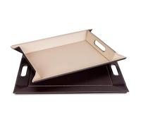 Freeform I Style My Home Plateau Multifonctions Modèle Moyen Chocolat/crème 55 x 41 cm