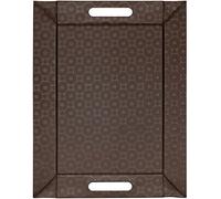FreeForm Plateau Réversible avec Cercles, Brun Chocolat, 55 x 41 cm