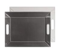 Freeform - Plateau Set DE Table Bicolore 55 X 41 CM Gris Zinc/Blanc - FREEFORM