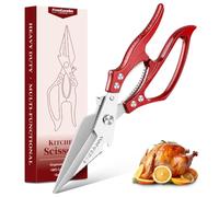 Freelander Ciseaux à Volaille Multifonctionnels pour Poulet et Viande Rouge | Ciseaux de Cuisine Inox Résistants pour Poulet, Os et Viande avec Lame Tranchante et Prise Ergonomique