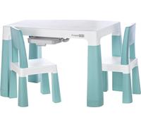 FREEON Table en plastique avec chaises Neo, blanc, vert