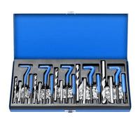FreeTec 131pcs Kit Réparation Filetage, Kit Helicoil M5 M6 M8 M10 M12 (Bleu)