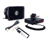 FreeTec 8 sons, signal d'alarme 200 W, alarme automatique, sirène d'urgence, kit PA avec microphone manuel et interrupteur pour police, alarme, pompiers, etc.
