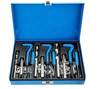 FreeTec 88pcs Kit Réparation Filetage, Kit Helicoil M6 M8 M10, Coffret Réparation Filetage Helicoil avec Forets HSS, Tarauds et Inserts Hélicoïdaux pour Bloc-cylindres et Carter d'Huile