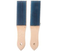 Frefgikty Lot de 2 brosses de nettoyage en acier pour cartes de fichiers, pour retirer les copeaux et les embouts métalliques, 21 cm de long