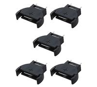 Frefgikty Lot de 5 supports de piles au lithium CR2032 en plastique noir