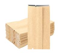 Frefgikty Lot de 50 petites pochettes en papier kraft vintage pour cadeaux imperméables Emballage cadeau Candy The Parfume 10,5 cm x 5 cm x 2 cm