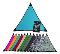 freigarten.de Voile d'ombrage imperméable - Protection Solaire de Jardin - avec Fixations en Lin - 100% Protection Contre Les Rayons UV (3 m x 3 m, Bleu)