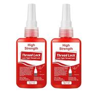 Frein Filet Rouge-2 X 50 Ml-Haute Résistance-Empêche Le Desserrage Des Écrous Et Des Vis En Cas De Vibrations Prolongées Et Sécurise Et Scelle Ainsi Les Écrous Et Vis Métalliques