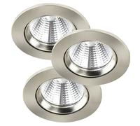 FREMONT 3-KIT spot encastré Métal et plastique Acier Brossé LED integrée 2700K - Nordlux 47580132