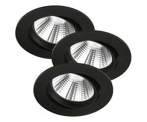 FREMONT 3-KIT spot encastré Métal et plastique Noir LED integrée 2700K - Nordlux 47580103