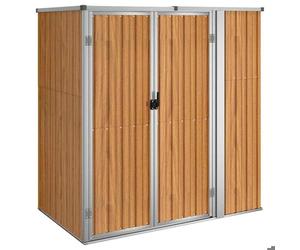 @FRENCH Abri Grande espace - TOP VENTES - Abri à outils de jardin marron 161 x 89 x 161cm acier galvanisé - Cabane/Chalet et Jardin