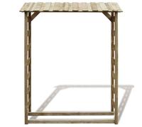 @FRENCH Armoire Porte-bûches - TOP VENTES - Abri de stockage du - Bois de chauffage 150 x 44 x 176cm Pin imprégné - Accessoire