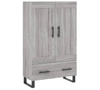@FRENCH Buffet bahut - TOP VENTES - Commode Meuble de rangement haut sonoma gris 69,5 x 31 x 115cm - Bois d'ingénierie - Armoire de