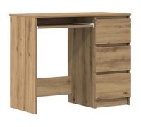 @FRENCH Bureau - Espace rangement optimal,Table Informatique pour étudiants chêne artisanal 90x45x76cm - bois d'ingénierie 2245837