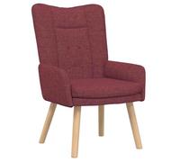 @FRENCH Fauteuil de salon - Fauteuil Relax individuel - TOP VENTES - relaxant Rouge bordeaux 63x67x94cm tissu 5047184