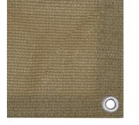 @FRENCH Haute qualité] Luxueux Écran de balcon/Paravent Brise vue abri contre le soleil Taupe 75x400cm PEHD 623897