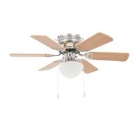 @FRENCH Haute qualité] Luxueux Ventilateur de plafond orné avec lumière 82cm Marron clair 727231