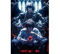 Frenchiart Tableau Métallique Aimanté 30 x 42 cm Death Note | 2 Aimants Inclus, Sans Perçage, Personnalisable, Affichage Photos, Facile à Installer