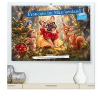 Frenchie im Märchenland - Märchen mit französischen Bulldoggen (hochwertiger Premium Wandkalender 2027 DIN A2 quer), Kunstdruck in Hochglanz: ... in liebevollen, fantasievollen Märchenwelten