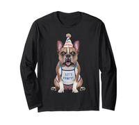 Frenchie Let's Pawty Fête d'anniversaire pour Amoureux des Chiens Manche Longue