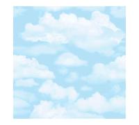 Fresco Papier peint support papier Nuages 1005x52cm Bleu