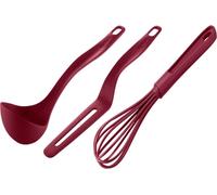 FRESH KITCHEN ROUGE MERISE Set 3 accessoires fouet, louche, spatule à crêpes