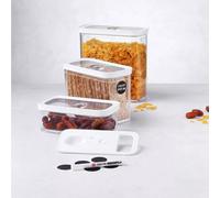 FRESH & SAVE CUBE Set de 6 Boîtes hermétique Plastique sous-Vide Zwilling Tailles M, M2 et M3 Insert et étiquettes