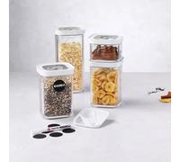 FRESH & SAVE CUBE Set de 6 Boîtes hermétique Plastique sous-Vide Zwilling Tailles S, 2S et 3S Insert et étiquettes