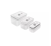 FRESH & SAVE Set de 3 Boîtes Plastique sous-Vide Zwilling Tailles 0,4 L 1,1L 2,3 L