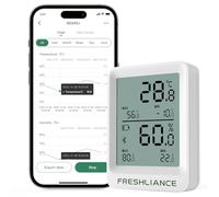 Freshliance BlueTag TH20 Enregistreur de Données Bluetooth Température Humidité Enregistreur de Données Numérique Sans Fil Multi-Usages Thermomètre Hygromètre Capteur Moniteur de Température Humidité
