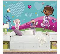 Fresque Murale Adhésive Géante Docteur la Peluche et ses Amis