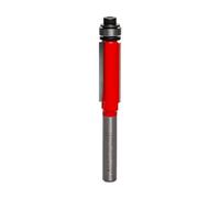 Freud 42-100 Fraise à défoncer, roulement 0,95 cm avec carbure Tico haute densité pour performance maximale, Idéal pour couper stratifiés et routage de motifs, diamètre 9,5 mm, tige 6,35 mm, 2 fraises