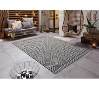 Freundin Home Collection Intérieur/extérieur Breeze Tapis Noir 120 x 170 cm